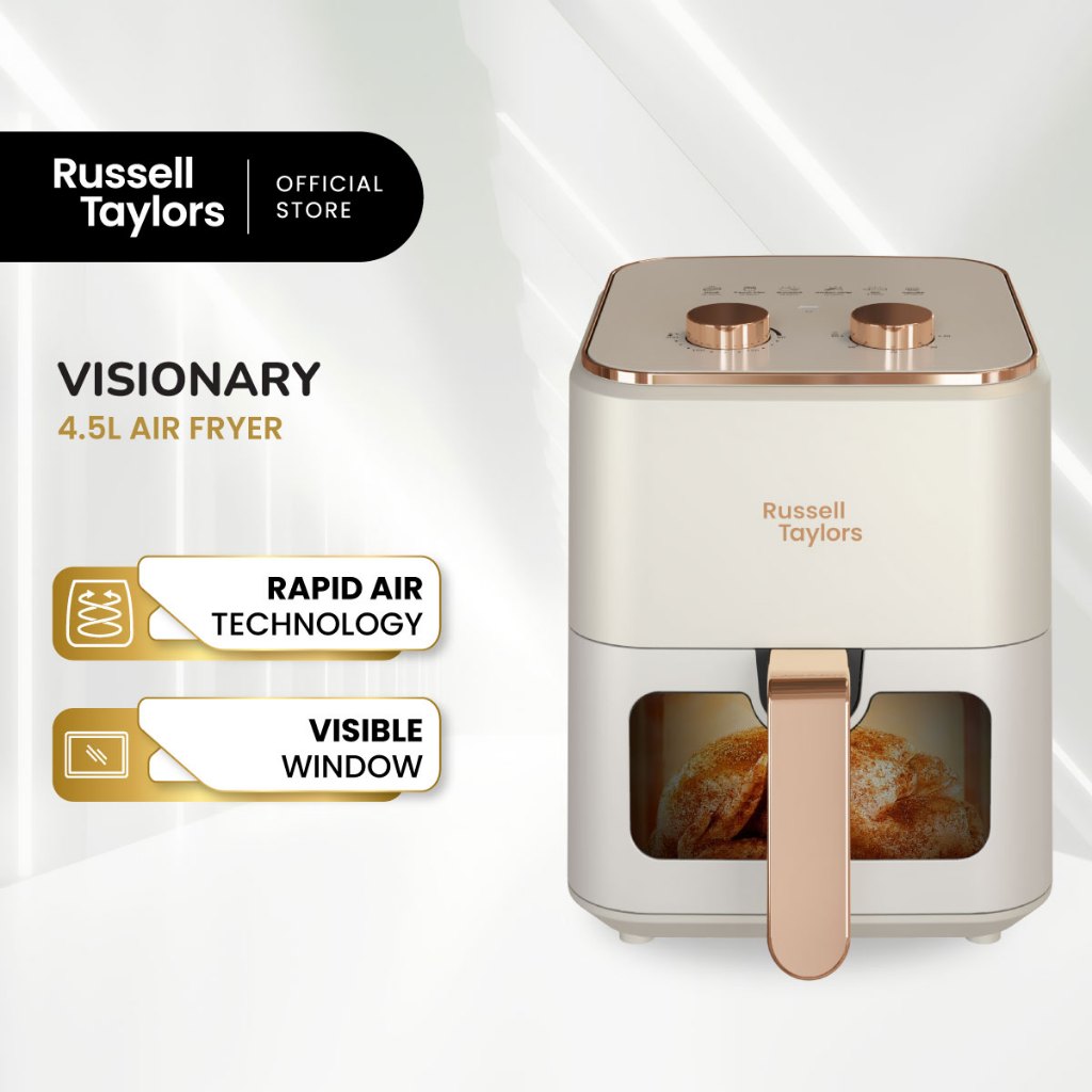 Russell Taylors Retro Series 3D Visible Window Air Fryer Large 4.5L Z3