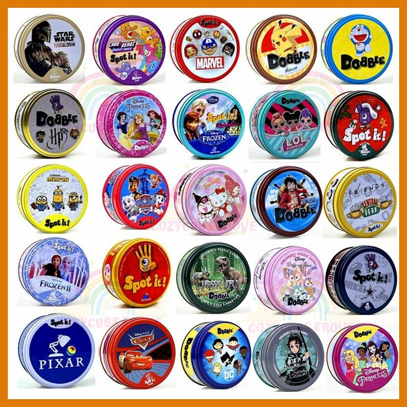 SG STOCKDobble Spot It! Card Game Board Game Party Birthday Gift/Goodies For Kids & Parents