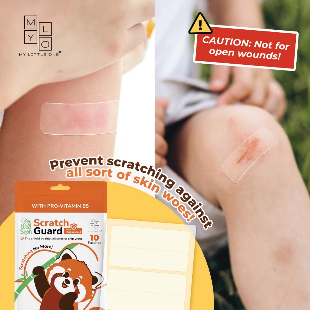 MyLO ScratchGuard Relief Patch 10 patches / pouch - Hydrocolloid & Pro-Vitamin B5