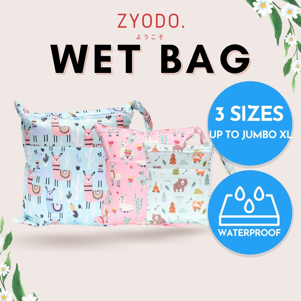 ?? 3 SIZES Wet Bag / Diaper Bag / Waterproof Wet Bag / Nappy Bag