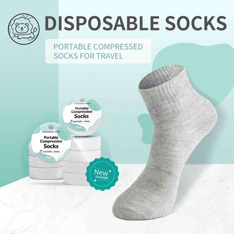 ??SG Local Stock??Premium Disposable Socks Compressed Socks for Travel Business trip Sports Mens and Womens Sock
