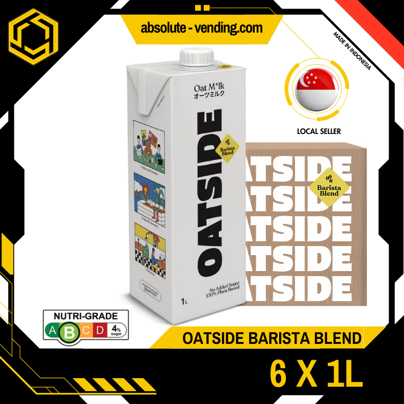 OATSIDE Barista Edition Oat Milk 1L X 6 TETRA  New Stock