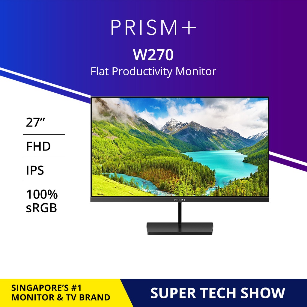 PRISM+ W270 | 27 FHD [1920 x 1080] IPS Professional Monitor Productivity Monitor