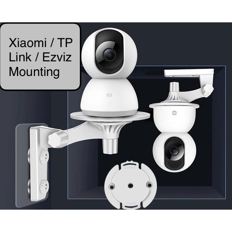 SG Xiaomi/Tp-link wall mount without drilling Camera Stand Free-Punch Double-sided tape only wall mount