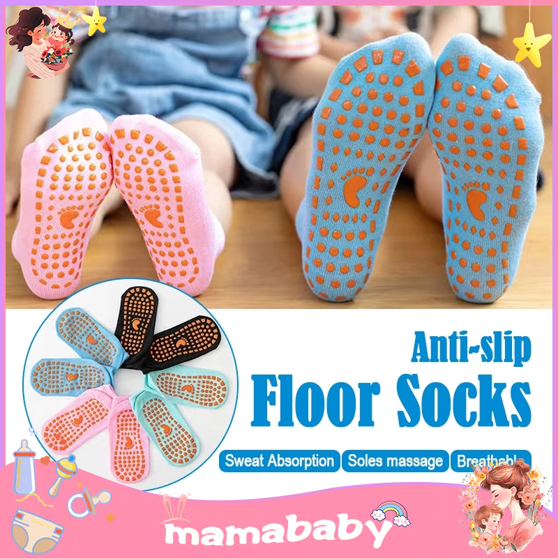 SG STOCKAnti Slip Baby Socks/Kids Girl/Boy Children/Women/Men Ankle Sock/Breathable Sports Non-Slip Yoga Socks