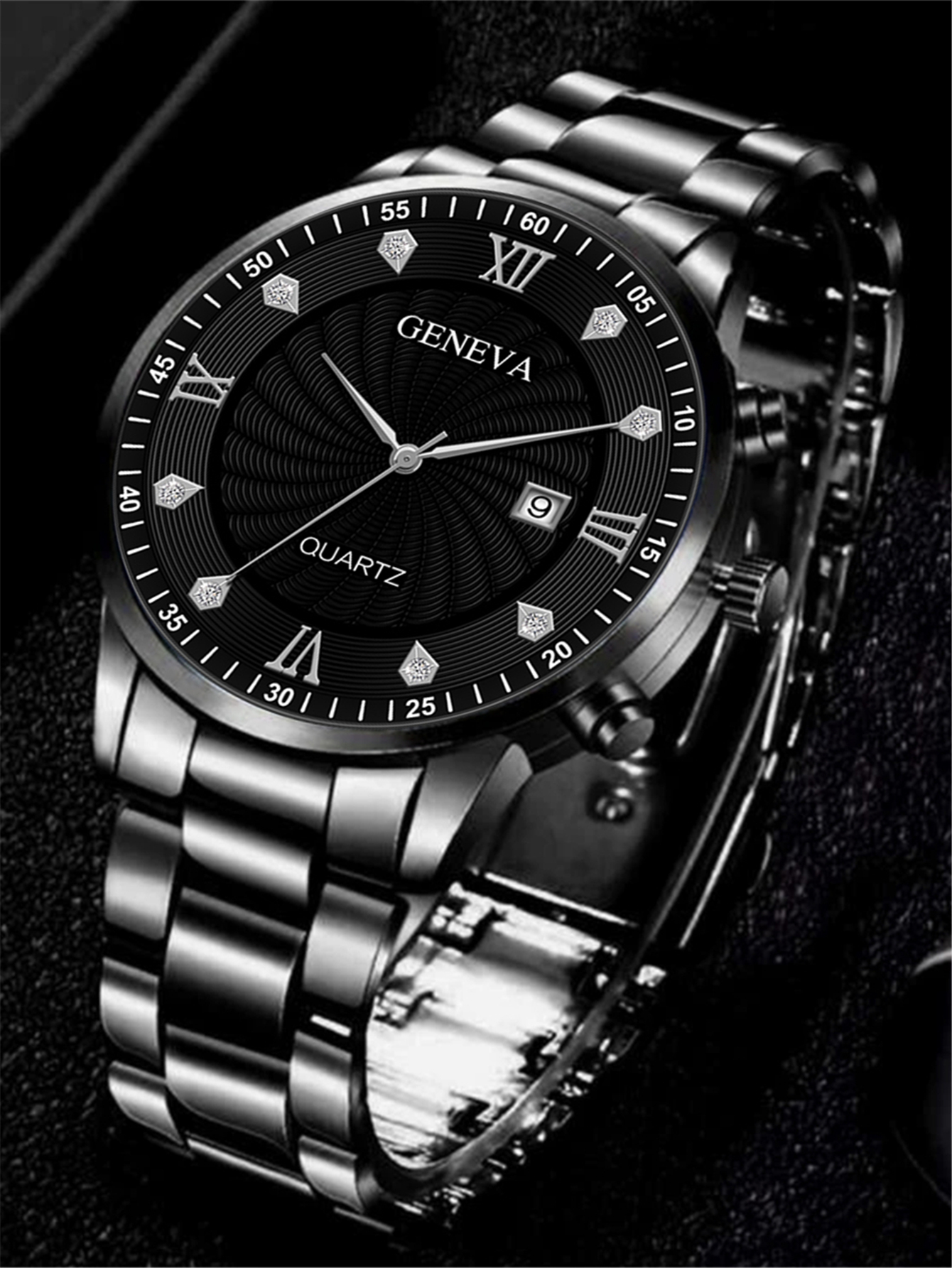 1 Mens Business Simple Atmospheric Style Trendy New Style All-Match Sports Handsome Men Quartz Watch