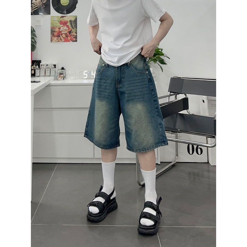 Jeans Shorts Shorts 38 UNISEX FORM Stripes UNISEX Men Women Real Photo
